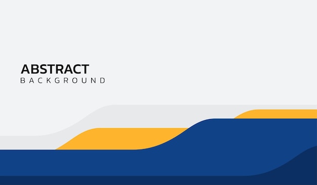 Ilustración de vector de fondo geométrico abstracto azul y amarillo