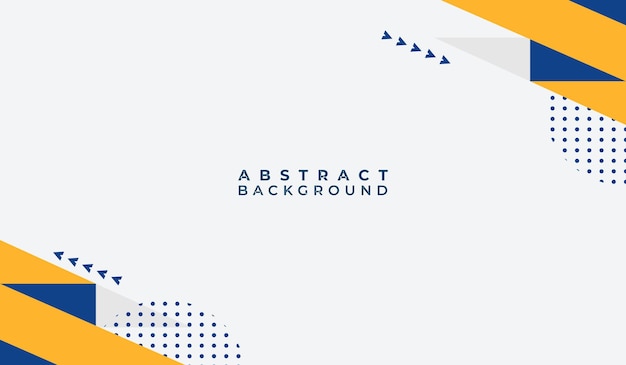Ilustración de vector de fondo geométrico abstracto azul y amarillo