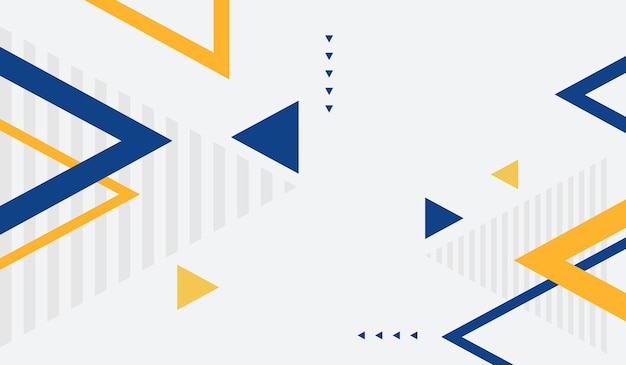Ilustración de vector de fondo geométrico abstracto azul y amarillo