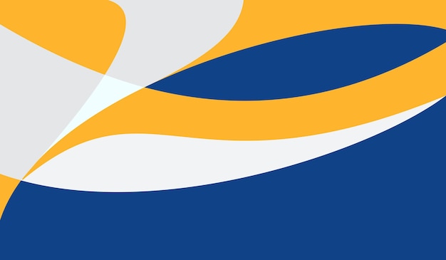 Ilustración de vector de fondo geométrico abstracto azul y amarillo