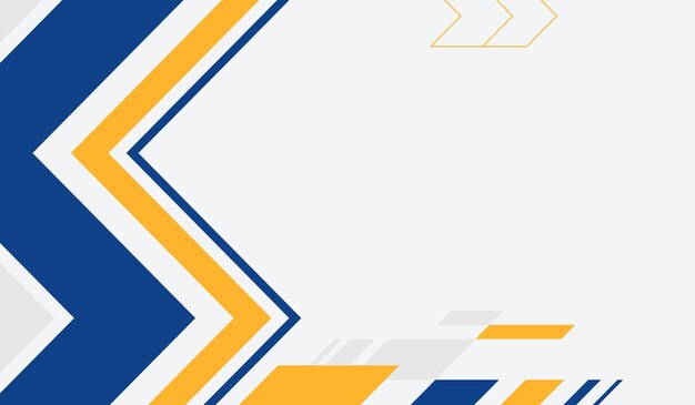 Ilustración de vector de fondo geométrico abstracto azul y amarillo