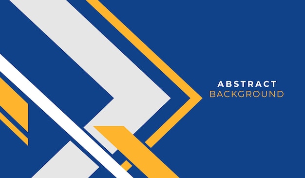 Ilustración de vector de fondo geométrico abstracto azul y amarillo