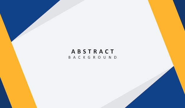 Ilustración de vector de fondo geométrico abstracto azul y amarillo