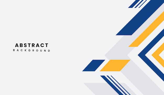 Ilustración de vector de fondo geométrico abstracto azul y amarillo