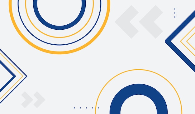 Ilustración de vector de fondo geométrico abstracto azul y amarillo