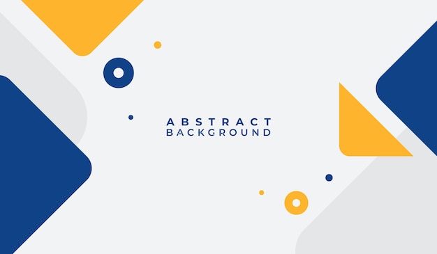 Ilustración de vector de fondo geométrico abstracto azul y amarillo