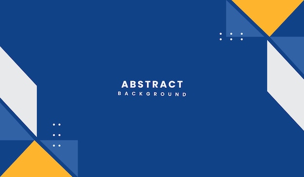 Ilustración de vector de fondo geométrico abstracto azul y amarillo
