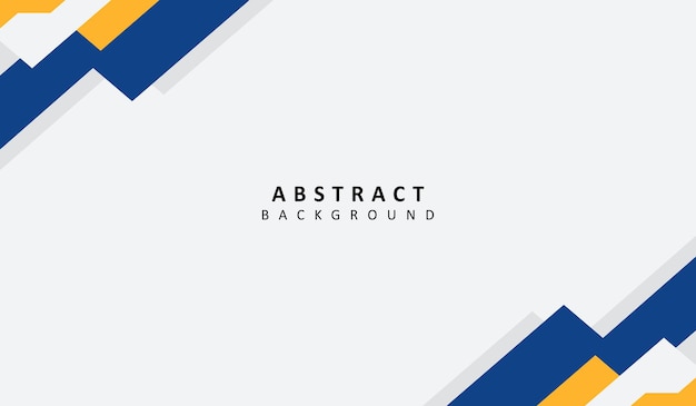Ilustración de vector de fondo geométrico abstracto azul y amarillo