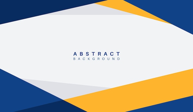 Ilustración de vector de fondo geométrico abstracto azul y amarillo