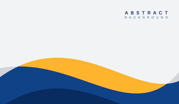 Ilustración de vector de fondo geométrico abstracto azul y amarillo