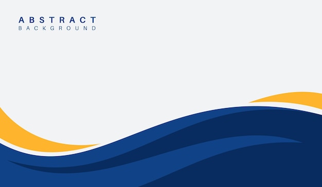 Ilustración de vector de fondo geométrico abstracto azul y amarillo