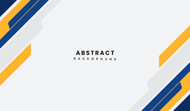 Ilustración de vector de fondo geométrico abstracto azul y amarillo
