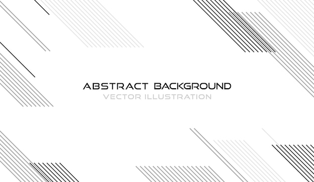 Ilustración de vector de fondo de línea blanca abstracta