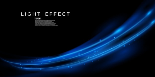 Ilustración de vector de fondo de línea de luz moderna