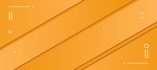 Ilustración de vector de fondo naranja geométrico abstracto