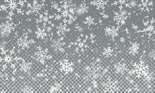 Ilustración de Vector de fondo de nieve que cae