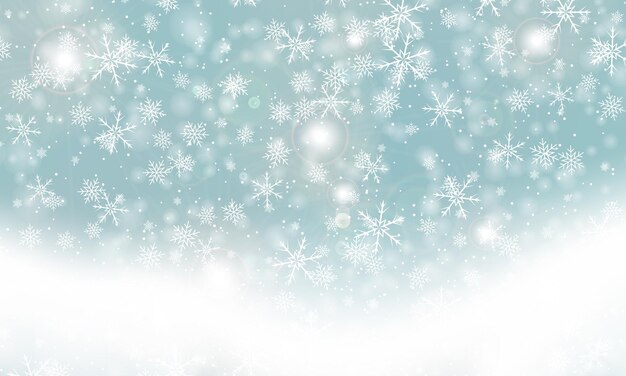 Ilustración de Vector de fondo de nieve que cae