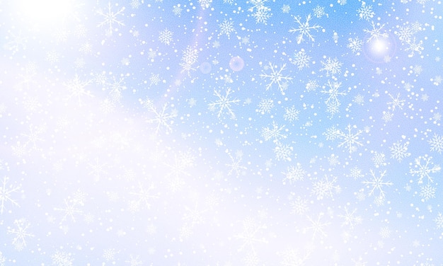 Ilustración de Vector de fondo de nieve que cae