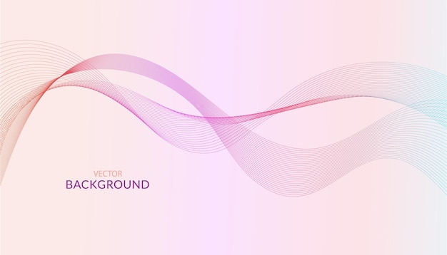 Ilustración de vector de fondo de onda colorida