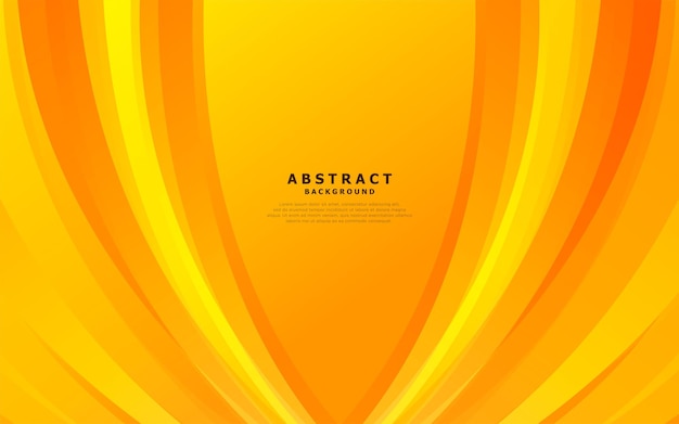 Ilustración del vector de fondo de onda de fondo naranja