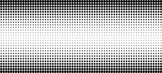 Ilustración de Vector de fondo de puntos monocromo de textura de semitono abstracto