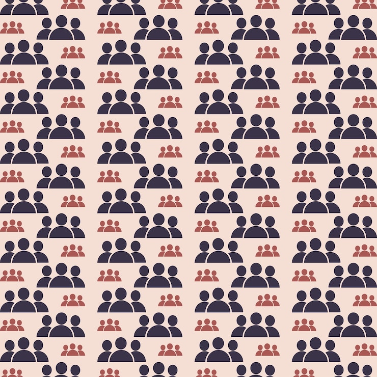 Vector ilustración de vector de fondo transparente de grupo de personas