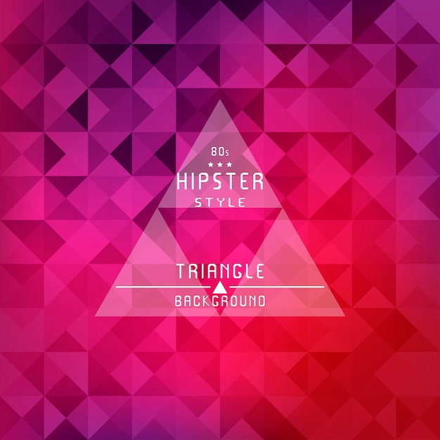 Ilustración de vector de fondo de triángulo retro