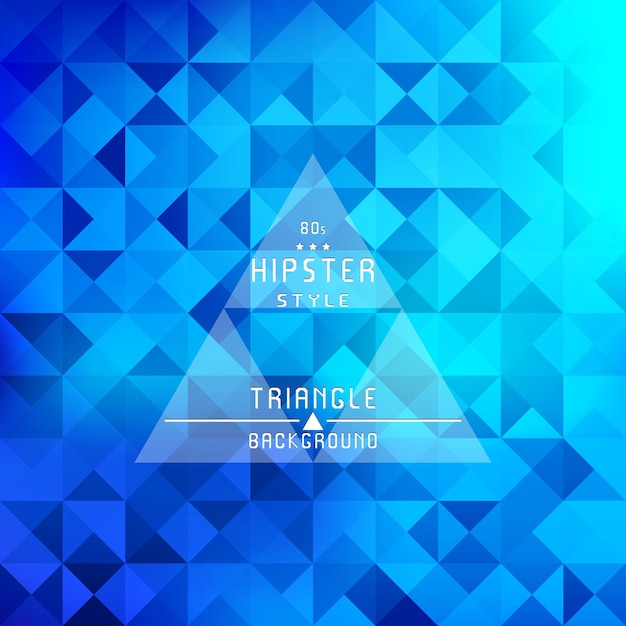 Ilustración de vector de fondo de triángulo retro