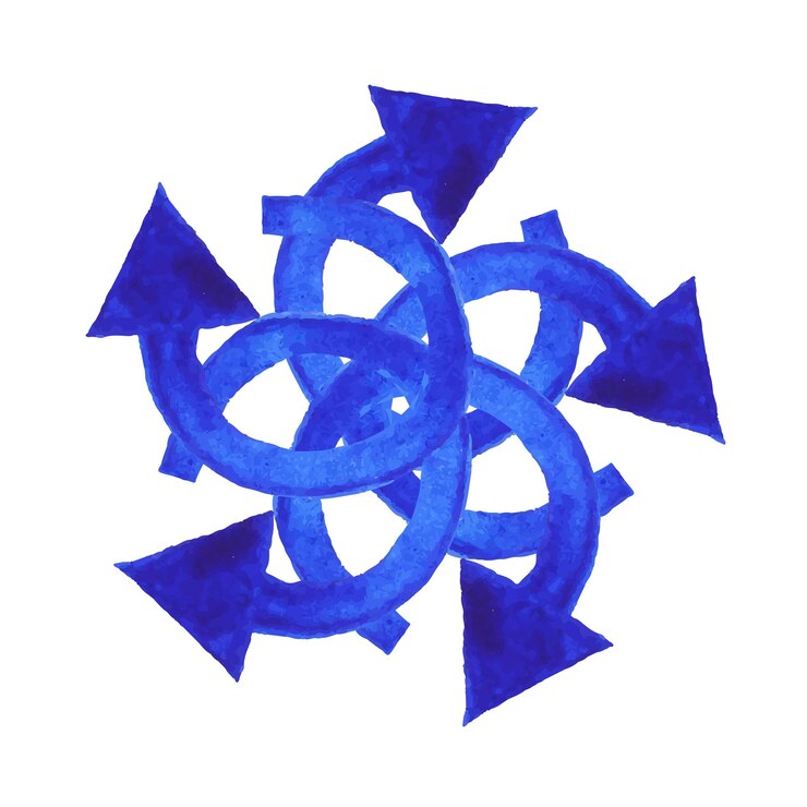 Vector ilustración de vector de forma de acuarela azul colorido abstracto