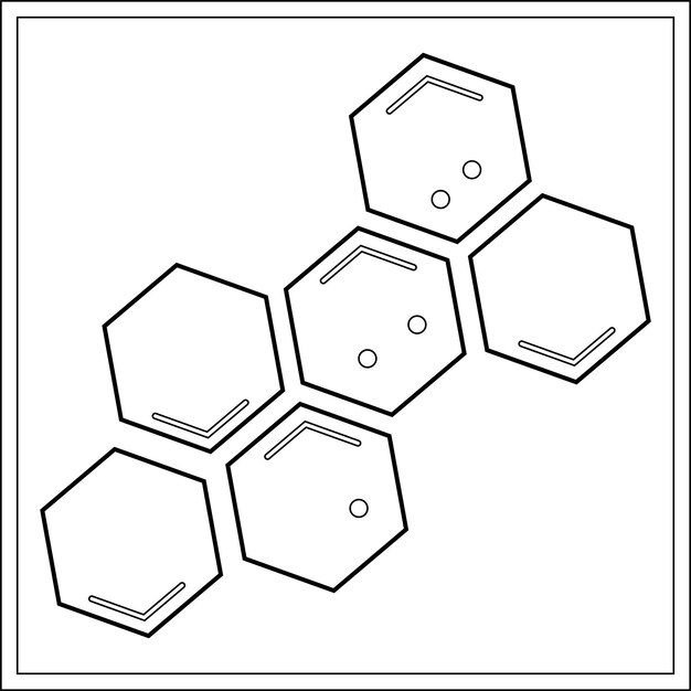 Ilustración de vector de fórmula química esquelética de ADN y ARN de laboratorio
