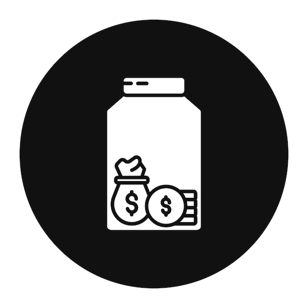 Ilustración del vector del frasco de almacenamiento