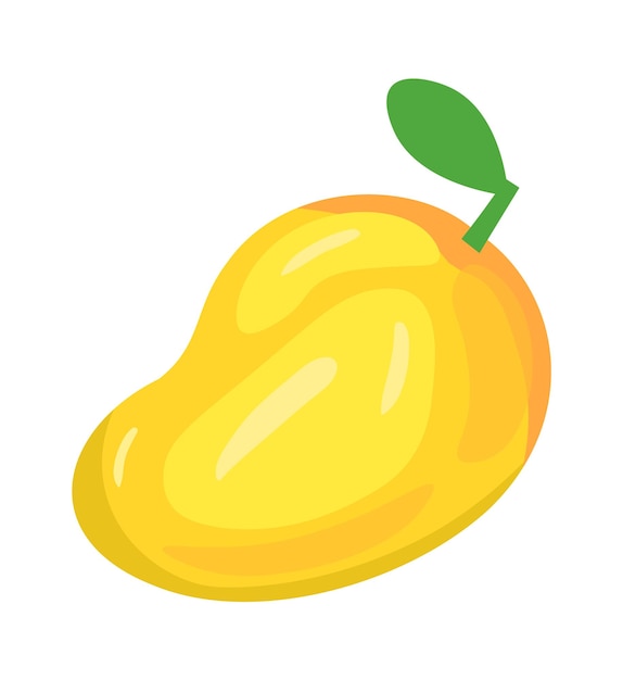 Ilustración de Vector de fruta exótica de mango