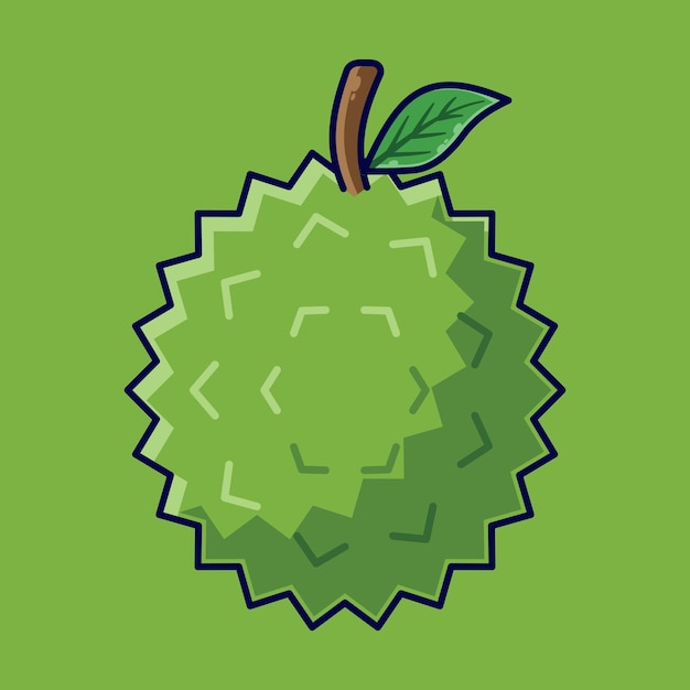Ilustración de Vector de fruta de yaca