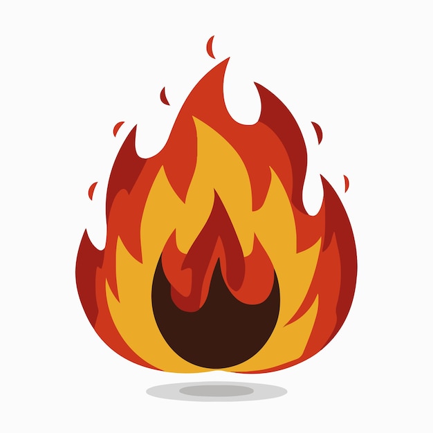 Ilustración del vector del fuego