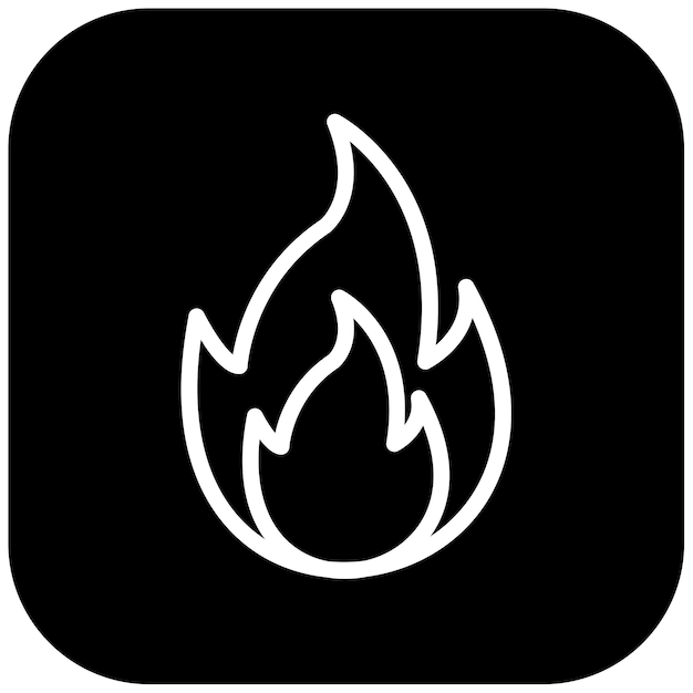 Ilustración del vector del fuego