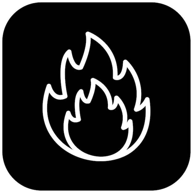 Ilustración del vector del fuego