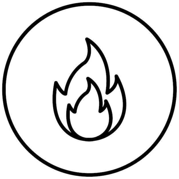 Ilustración del vector del fuego