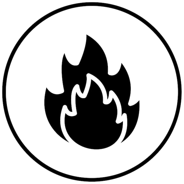 Ilustración del vector de fuego