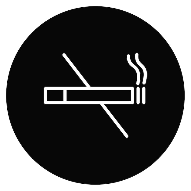 Ilustración del vector sin fumar