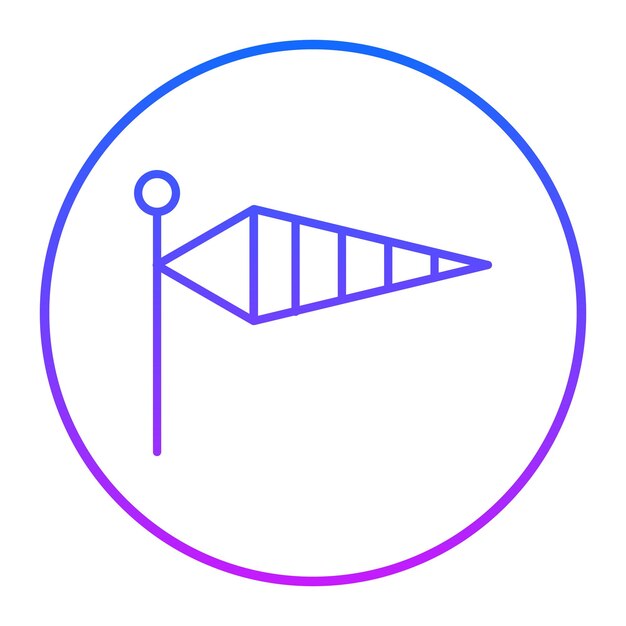Ilustración del vector de las gafas de viento