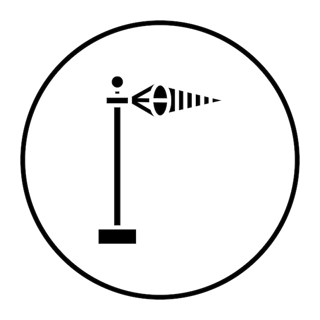 Ilustración del vector de las gafas de viento