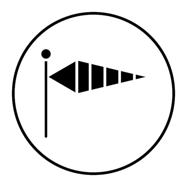 Ilustración del vector de las gafas de viento