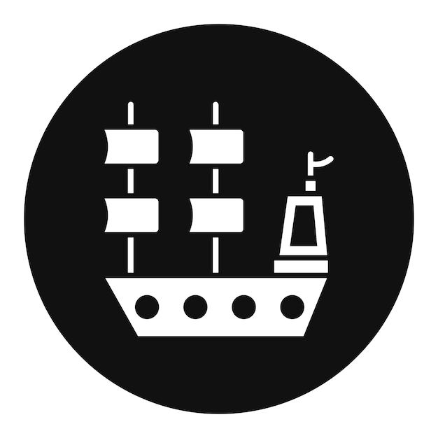 Ilustración del vector del galeón