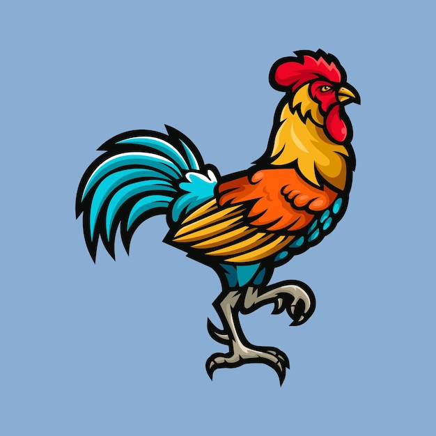 Ilustración de vector de un gallo