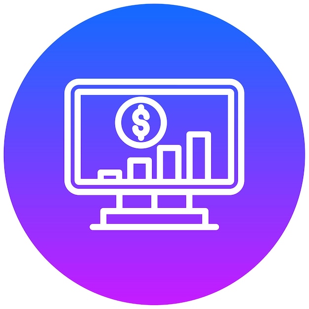 Ilustración del vector de ganancias comerciales