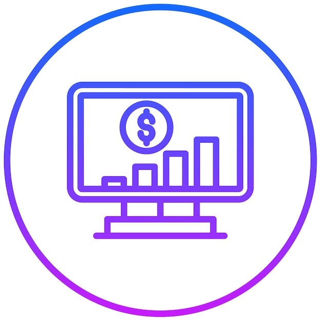 Ilustración del vector de ganancias comerciales