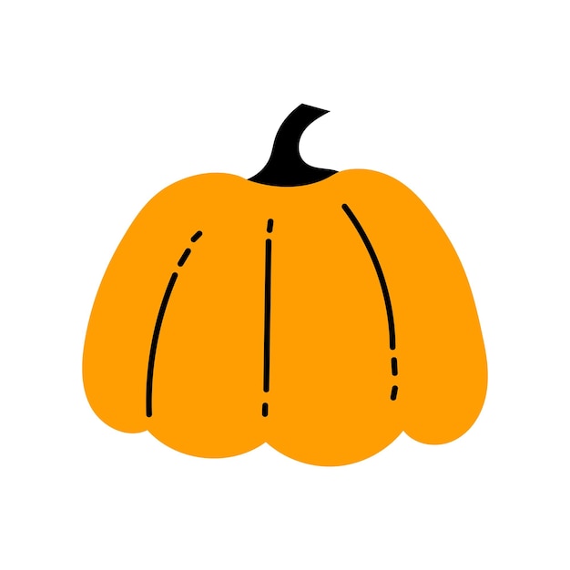 Ilustración de vector de garabato de calabaza