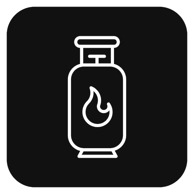 Ilustración del vector de gas