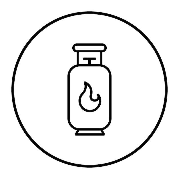 Ilustración del vector de gas