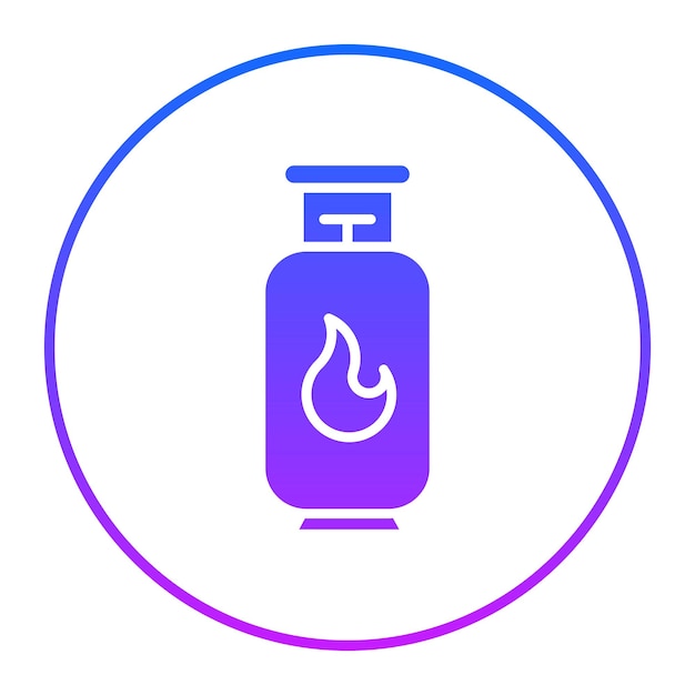 Ilustración del vector de gas